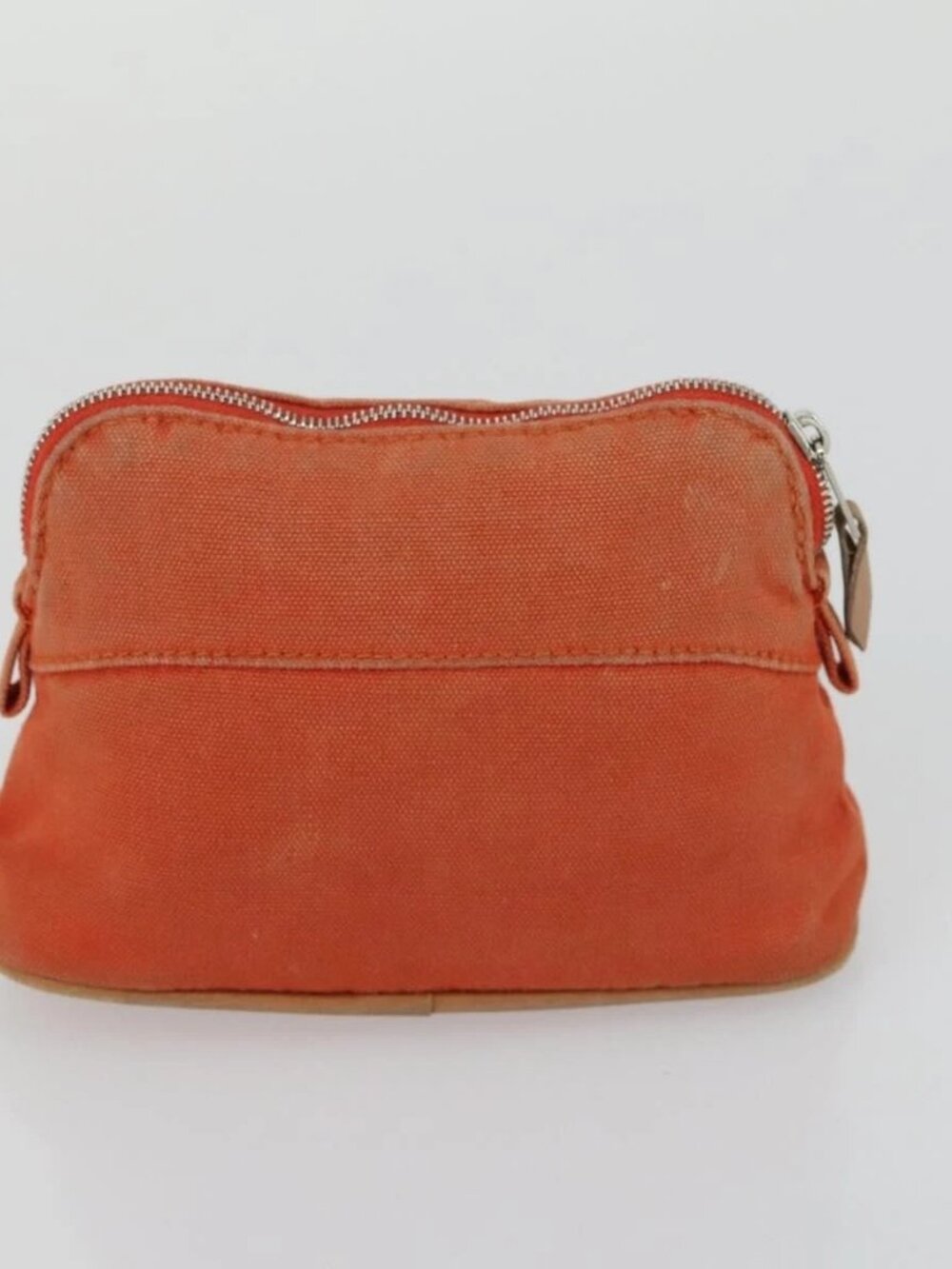 HERMES Bolide Pouch Canvas 5 Set Light Blue Orange Yellow Navy Red Auth ti3568 - Picture 10 of 16